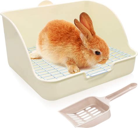 Hylyun Rabbit Litter Box Toilet Potty Trainer Corner Litter Bedding