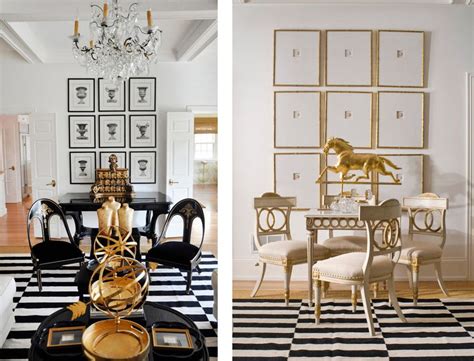 Black and white designs make a modern sophisticated and elegant combination of colors. Featured Home: Black, White and Gold Themed Décor | Gold ...