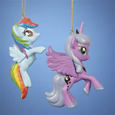 4 My Little Pony Rainbow Dash Decorative Character Christmas Ornament
