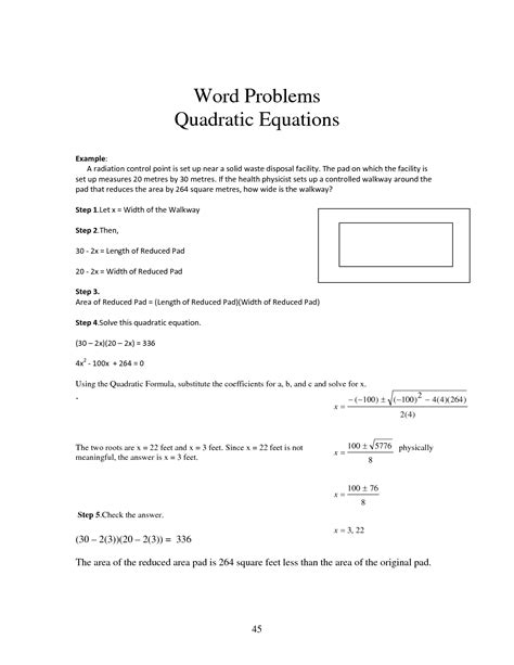7 Best Images Of Quadratic Formula Worksheets With Answer Key Algebra