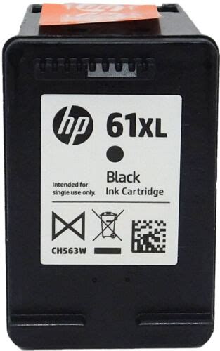 Hp 61xl Black Ink Cartridge Ch563wn Genuine Ebay
