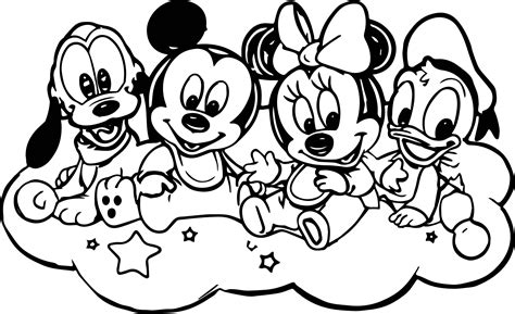 Coloring Pages Of Baby Mickey Mouse And Friends Coloringpages2019