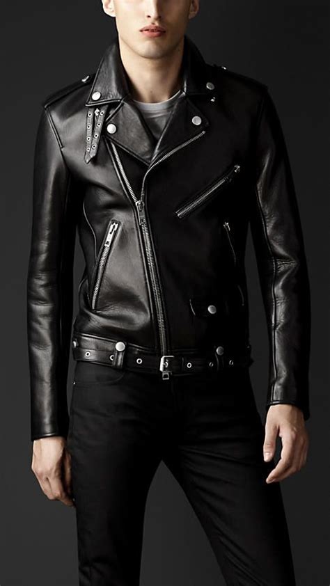 Mens Jackets Leather Bikers Bomber And Quilted Black Leather Biker