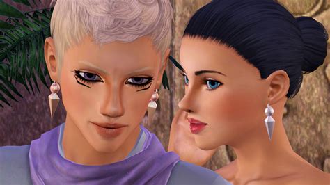 Mod The Sims Marik Isthars Obelisk Earrings From Yugioh