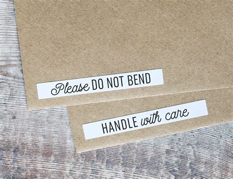 40 Please Do Not Bend Handle With Care Stickers Post Letter Mailing