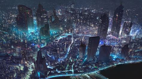 Cyberpunk City World Map 4k Hd Artist 4k Wallpapers