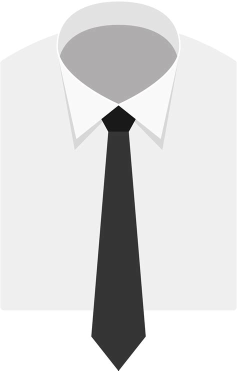 White Shirt And Tie Png