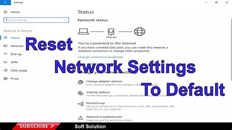 Method To Reset Network Settings To Default In Windows YouTube