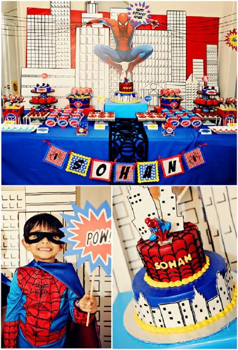 7 fun birthday party games for kids. Boys Party Ideas | A Spiderman Inspired Super Hero ...
