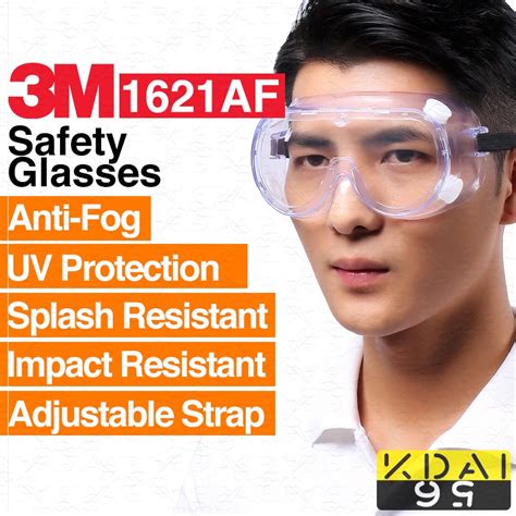 3m 1621af 1621 Safety Goggles Anti Fog Can With Spectacular Protective Glasses 3m Anti Fog