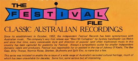 The Festival File Label Releases Discogs