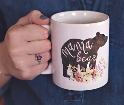 Mama Bear Mug Mamma Bear Mom Coffee Mug Mug For Mom Etsy
