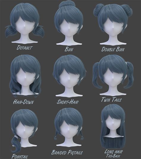 How To Draw Anime Hairstyles For Girls With Long Hair