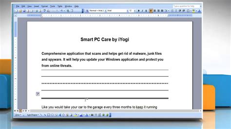 You do know how to add a line in word. How to insert horizontal lines in Microsoft® Word 2003 ...