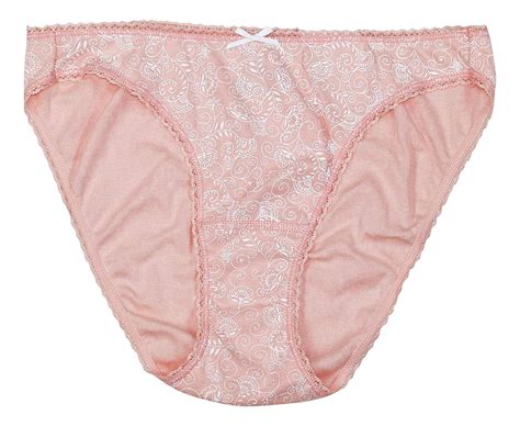 Charter Club Intimates Pretty Cotton Bikini Panty Peach Embroidered