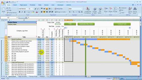 Residential Construction Schedule Template Excel Task List Templates
