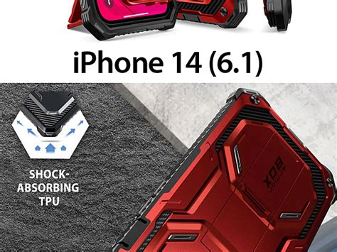 I Blason Armorbox Case Metallic Red For Iphone 14 6 1