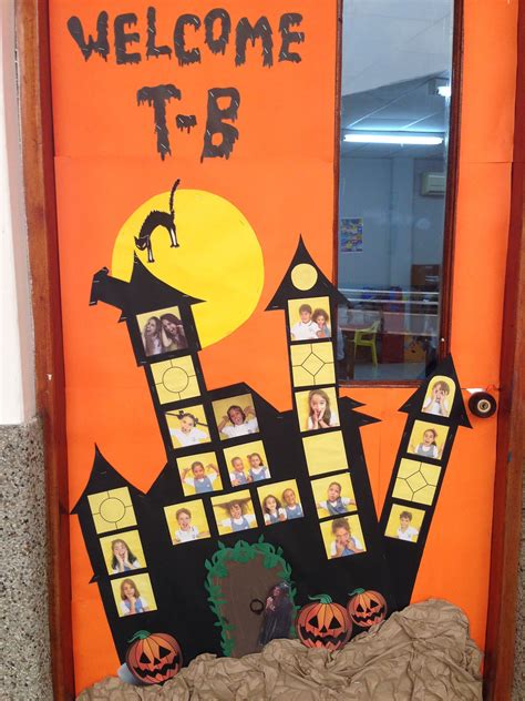 Halloween Classroom Door Mansion Of Terror Classroom Door With Our Pictu Halloween Classroom