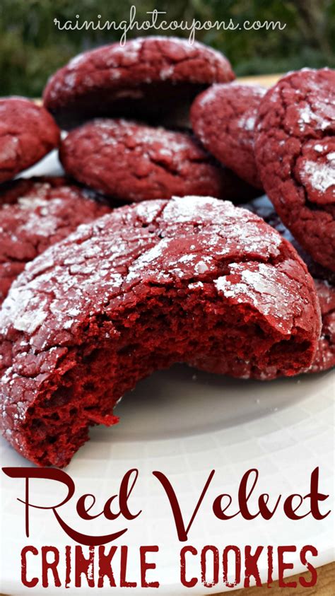 Red Velvet Crinkle Cookies Recipe Red Velvet Crinkle