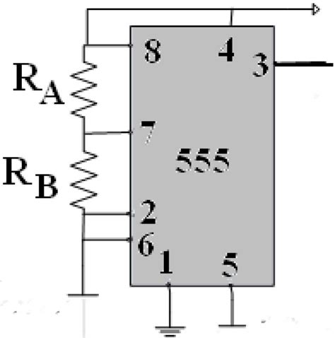 555 Timer Based Astable Multivibrator Circuit With The Capcitive Sensor