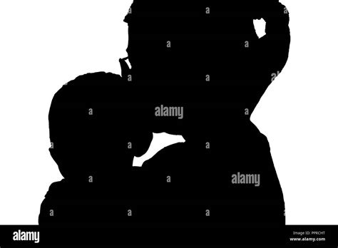 Silhouette Embrace High Resolution Stock Photography And Images Alamy