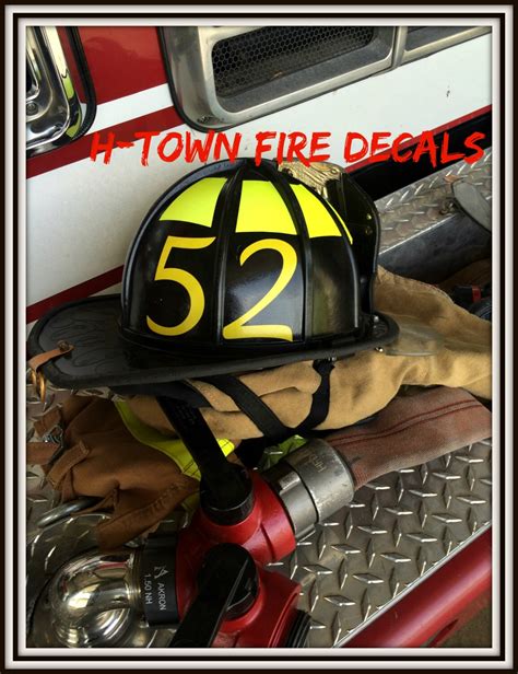 Fire Helmet Decal Sticker Reflective Station Etsy