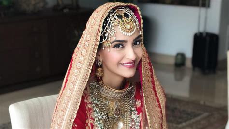Sonam Kapoor Ahujas Wedding Lehenga Is For Every Bride Who Loves Red