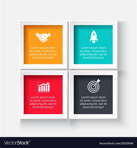 Square For Infographic Royalty Free Vector Image