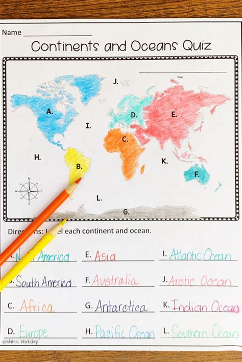 Students In Grades 3 5 Will Enjoy Learning The Continents And Oceans