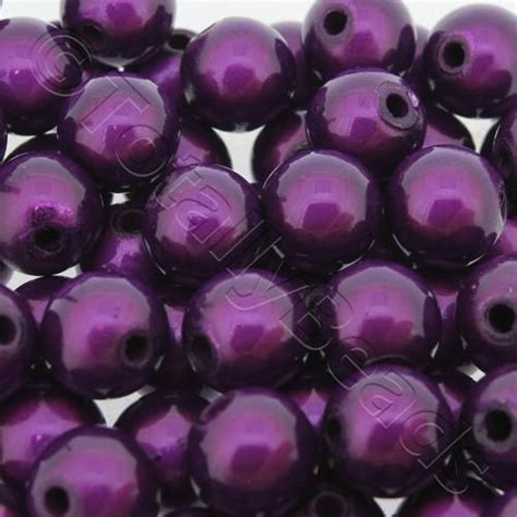 Miracle Beads 10mm Round Dark Purple Craft Hobby And Jewellery