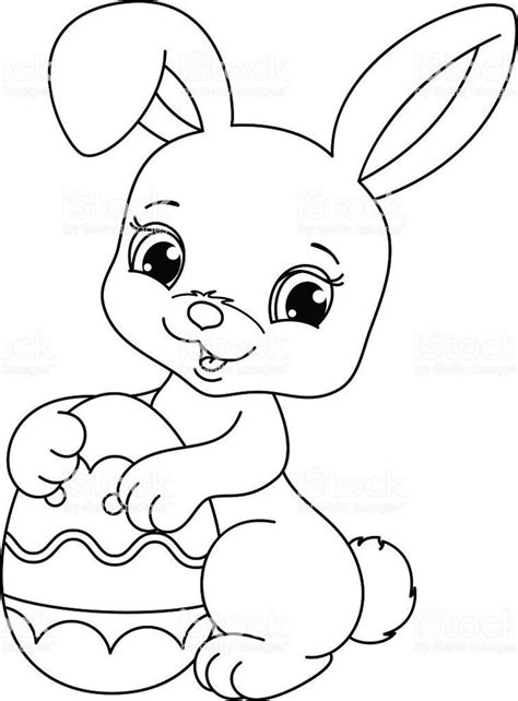 Make your world more colorful with printable coloring pages from crayola. Cute Easter Bunny Coloring Pages Easter Bunny Coloring ...