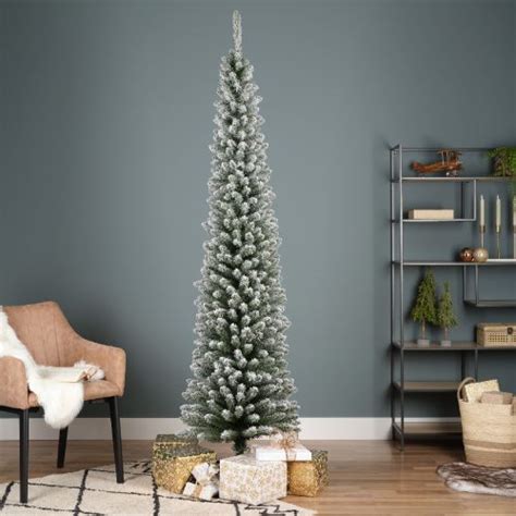 Everlands Snowy Pencil Pine Tree 7ft