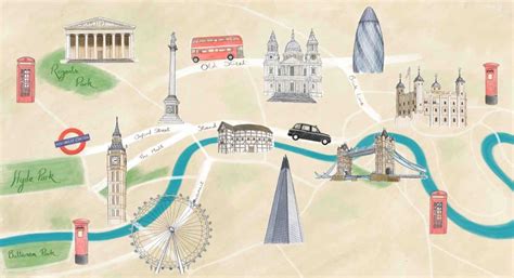 London Map Tourist Attractions Informative Guide Free Pdf Maps