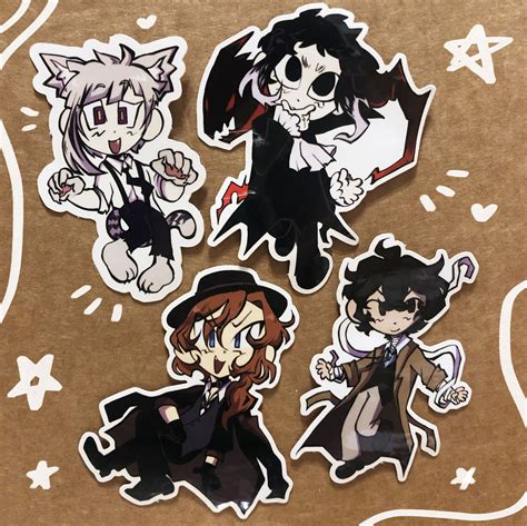 Bungo Stray Dogs Hardcover Painting Album Cartoon Characters Drawing