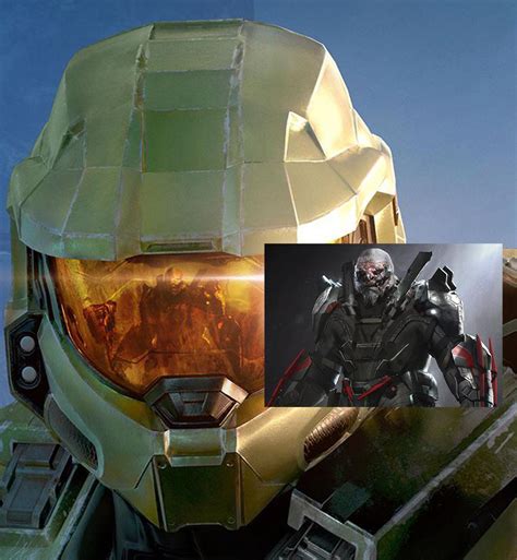I Just Realized That 343 Used Escharums Concept Art In Chiefs Visor