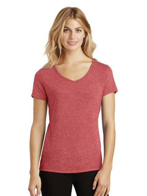 District Made Ladies Perfect Tri V Neck Tee Markit Merchandise