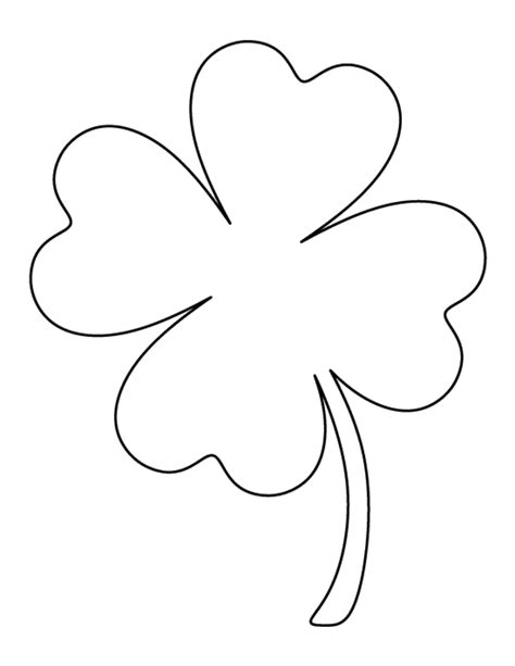 Download High Quality Four Leaf Clover Clipart Template Transparent Png