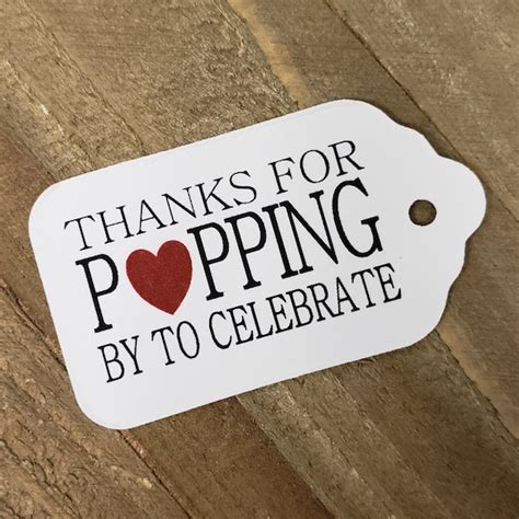 Thanks For Popping By To Celebrate My Small Tag 1 18 Etsy