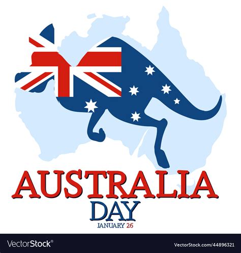 Happy Australia Day Banner Design Royalty Free Vector Image