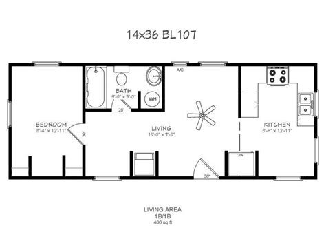 Image Result For 12x36 Floor Plans With Images Tiny House Floor