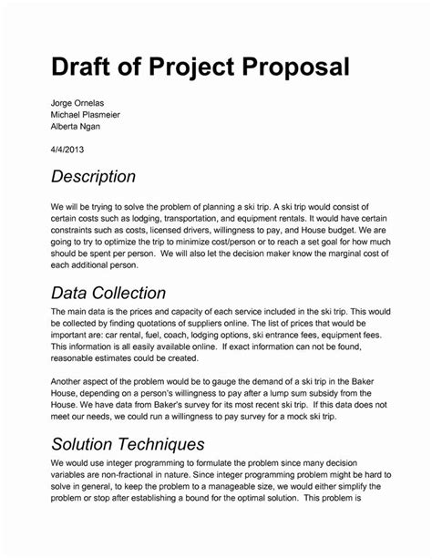 Sample Project Proposal Template Unique 14 How To Draft A Proposal