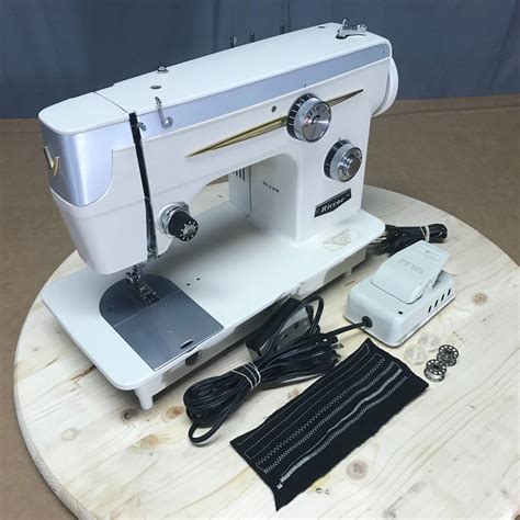 16 by 8 by 12 high. Riccar Sewing Machine Zig Zag Heavy Duty Japan Made Class ...