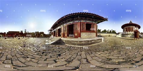 360° View Of Beijing Unesco World Heritage Temple Of Heaven——the