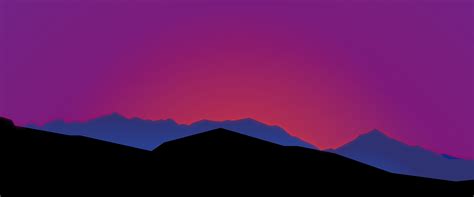 Mountain Sunset Minimal 8k Wallpaperhd Artist Wallpapers4k Wallpapers