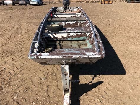 Flat Bottom River Boat Smith Sales Co Auctioneers