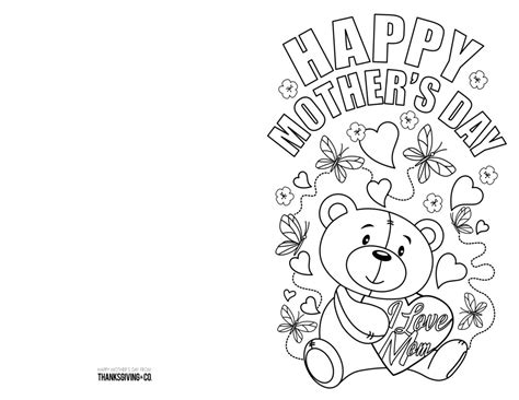 Free Printable Mother S Day Ecards To Color