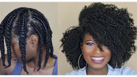 The swoop bang with a high bun is another twist out natural hair style that can be done on an old twist. Natural Hair: How to get the perfect twist-out for 4c hair ...