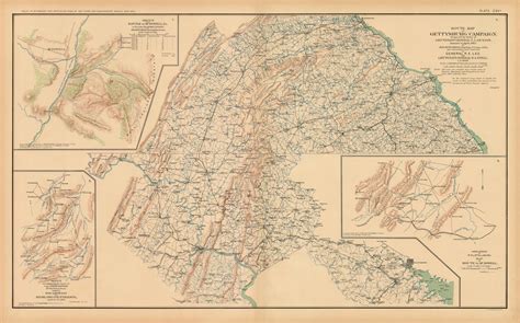 Civil War Atlas Plate 116 Battle Of Mcdowell Va Gettysburg