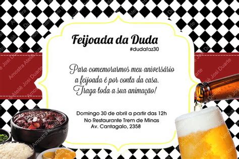 Como Fazer Um Convite Para Feijoada Elo