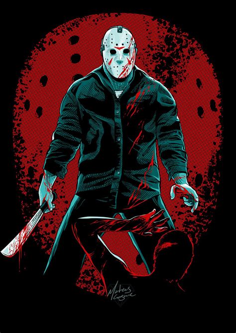 Friday The 13th On Behance Jason Voorhees Art Horror Movie Art